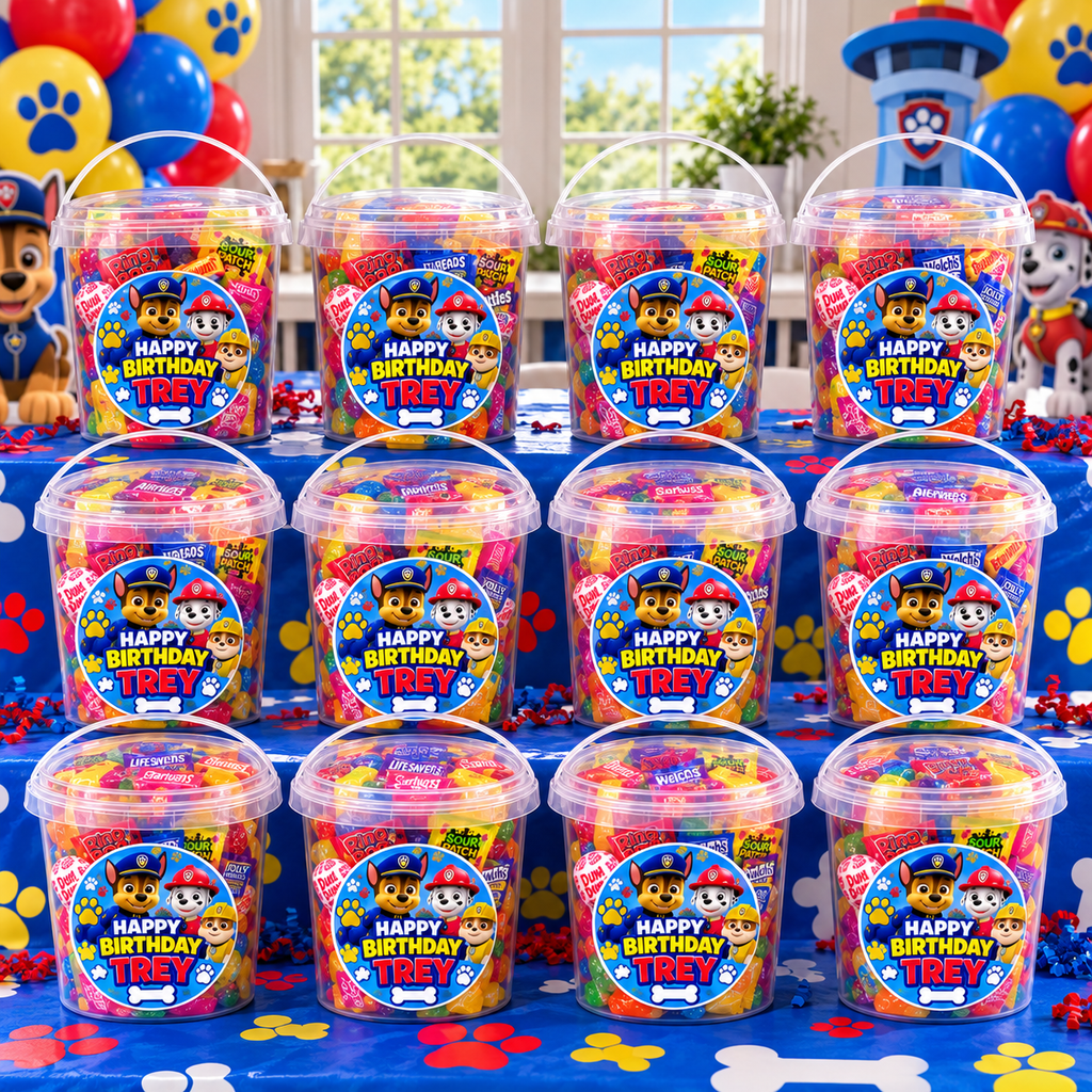 Custom Fruity Sweet Buckets (Wholesale)