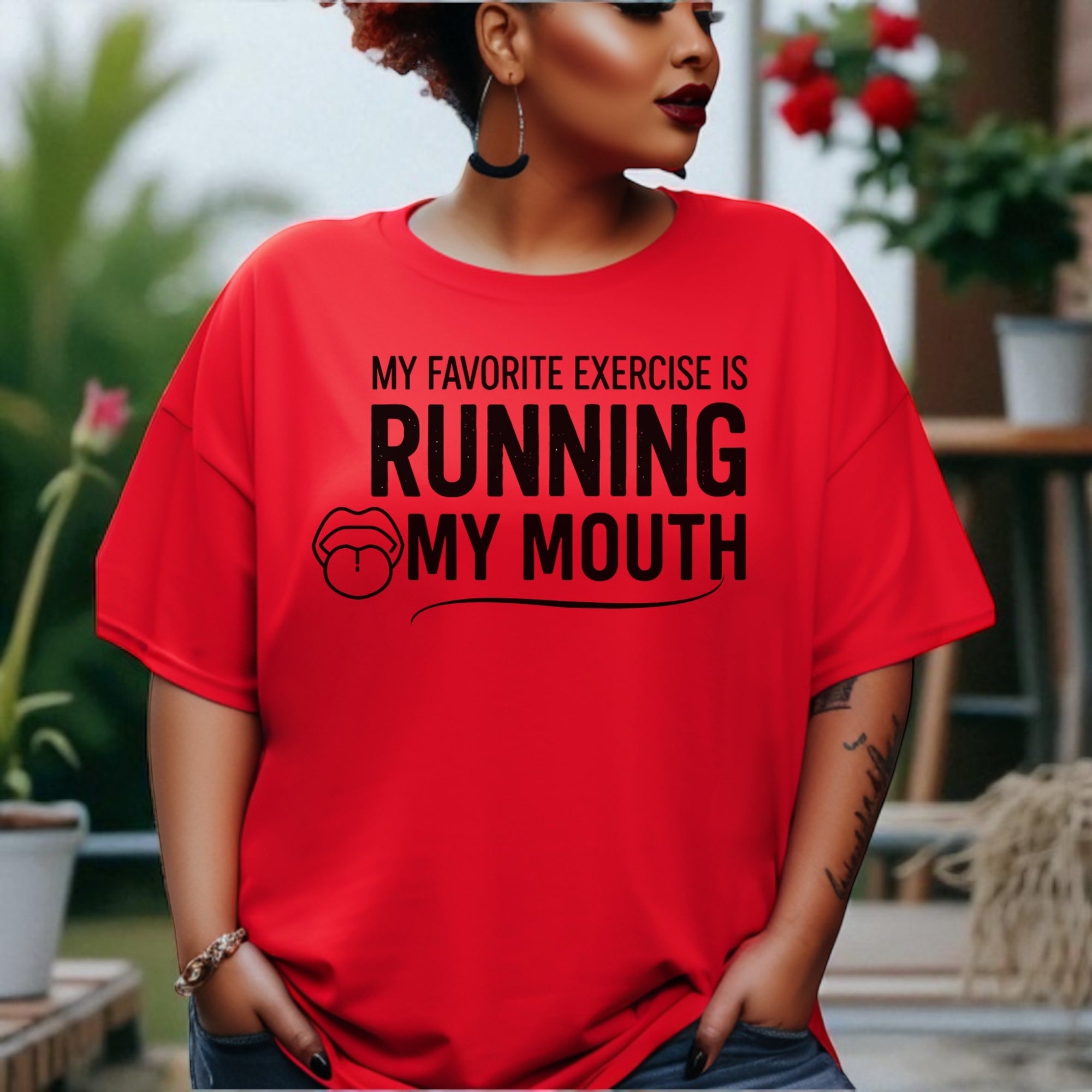 Running My Mouth Adult Tshirts
