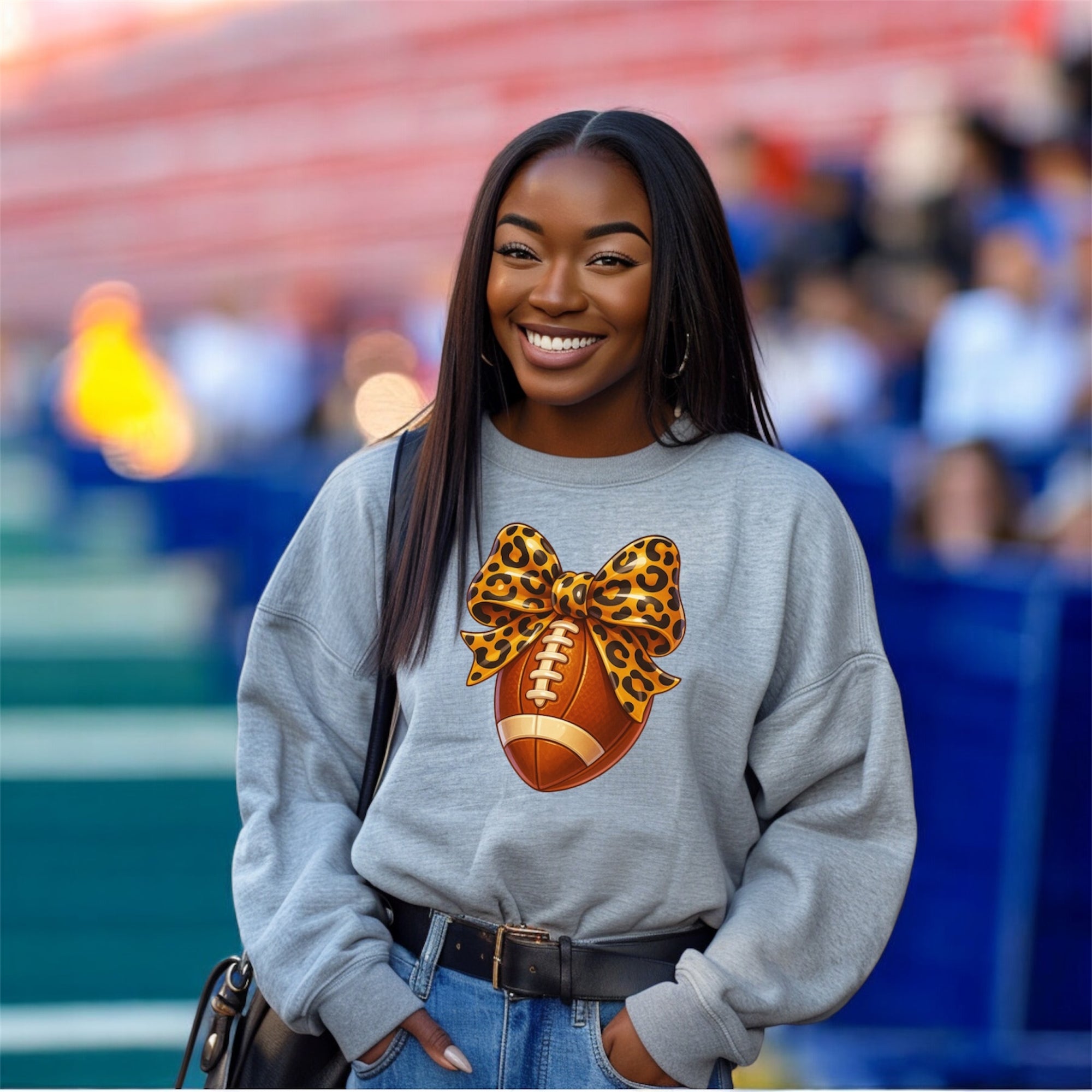 Cheetah Football Sweatshirt