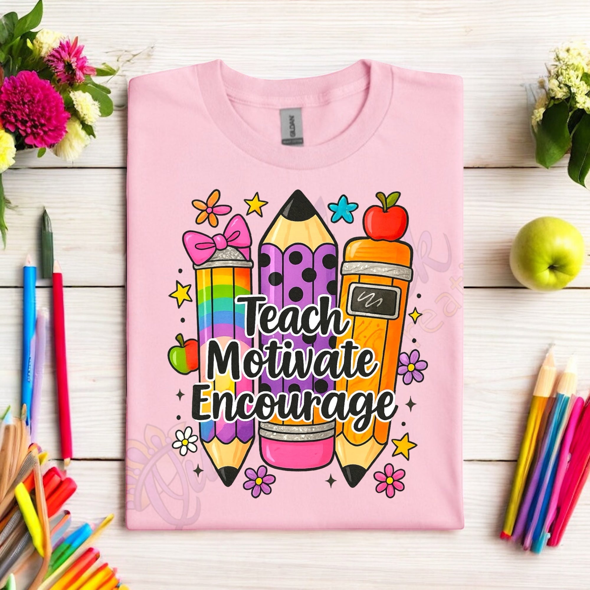 Teach, Motivate, Encourage Tshirts