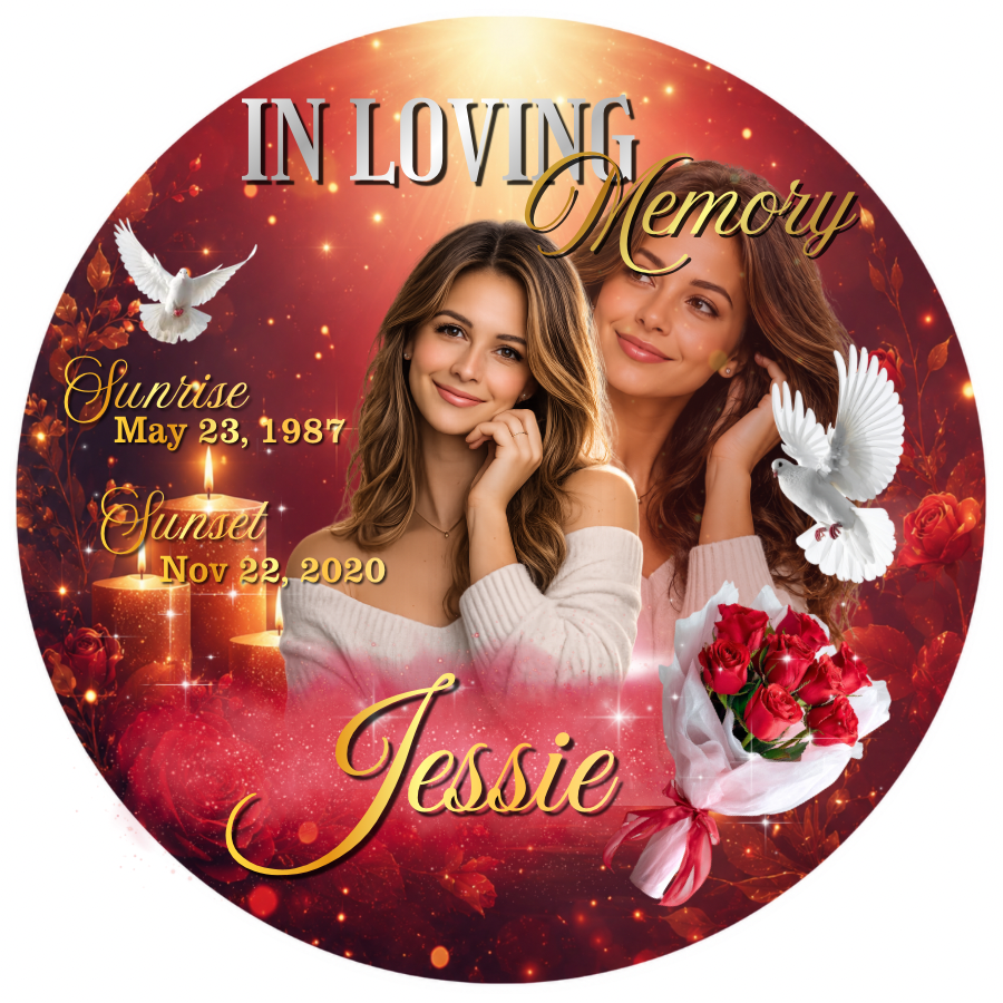 Custom Memorial Photo Buttons (Wholesale)