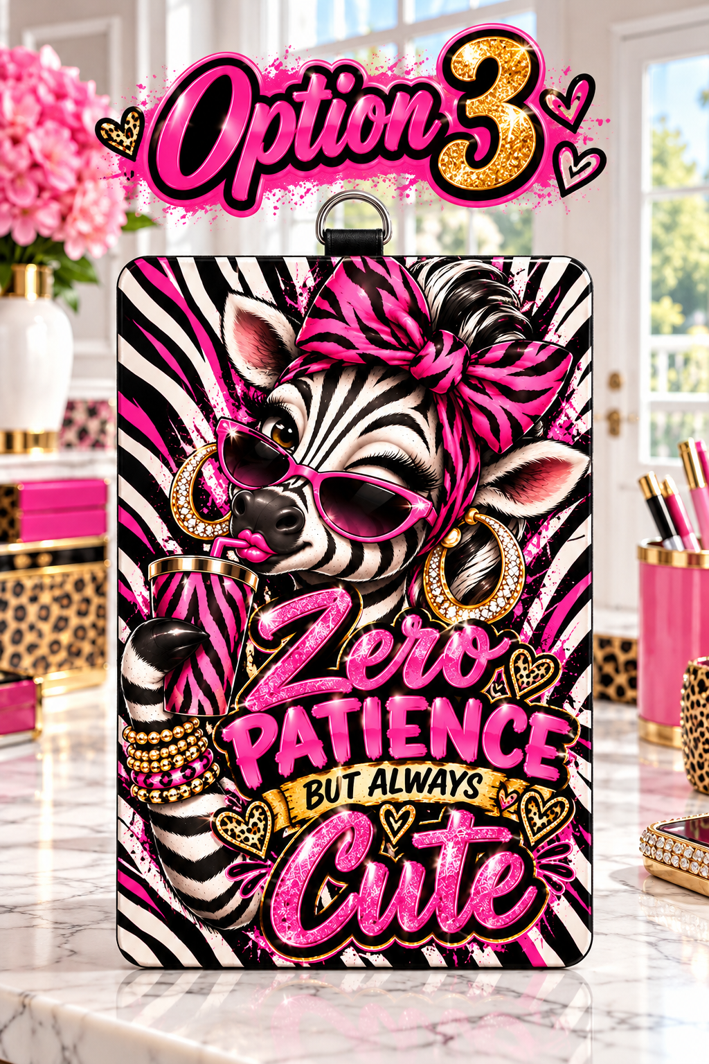 Animal Print ID Badge Holders