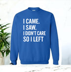 I Didn’t Care Sweatshirt