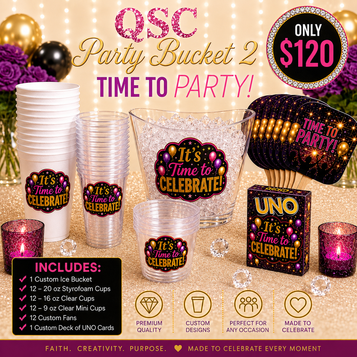 QSC Custom Party Bucket 2 (Wholesale)