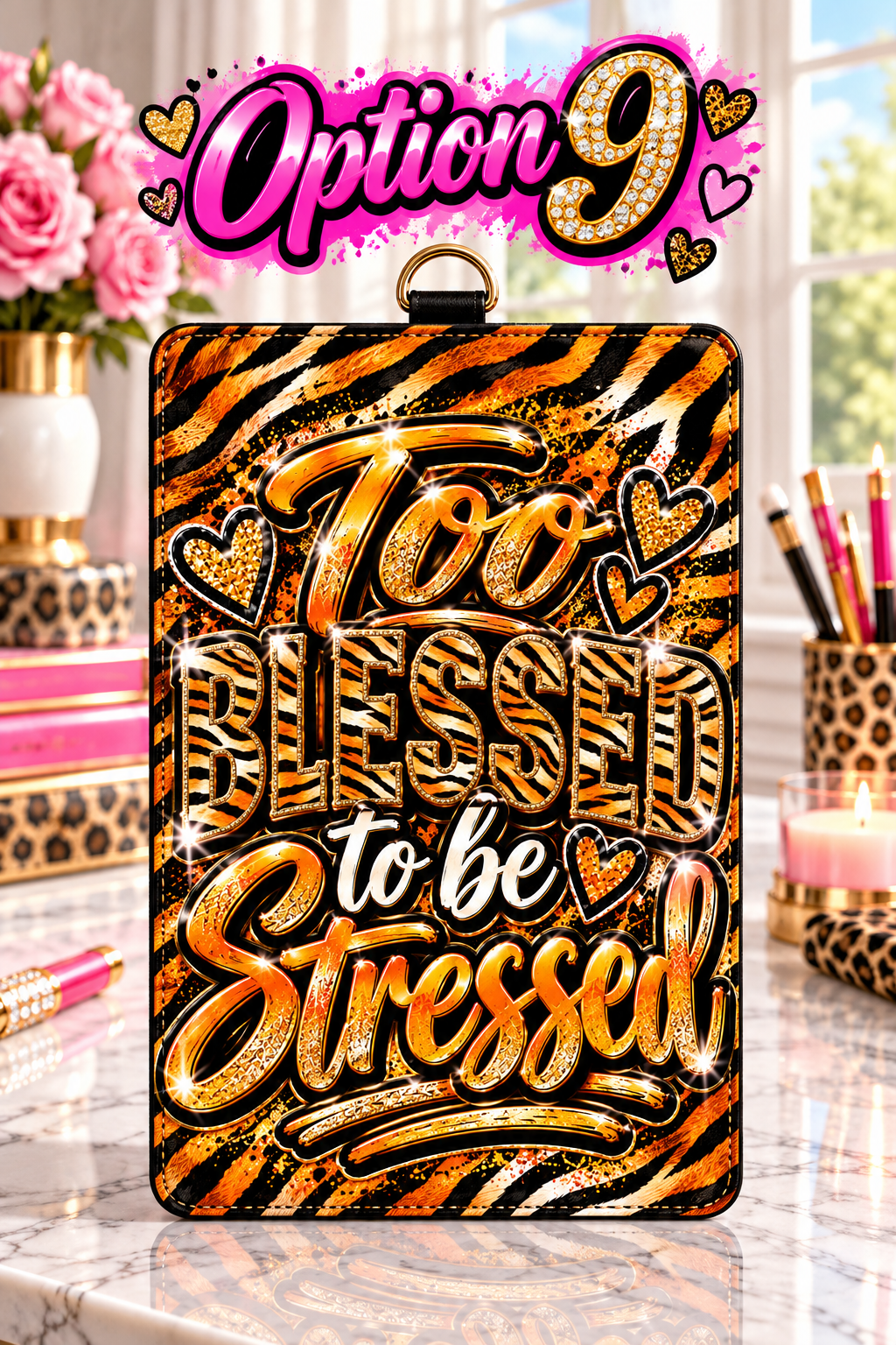 Animal Print ID Badge Holders