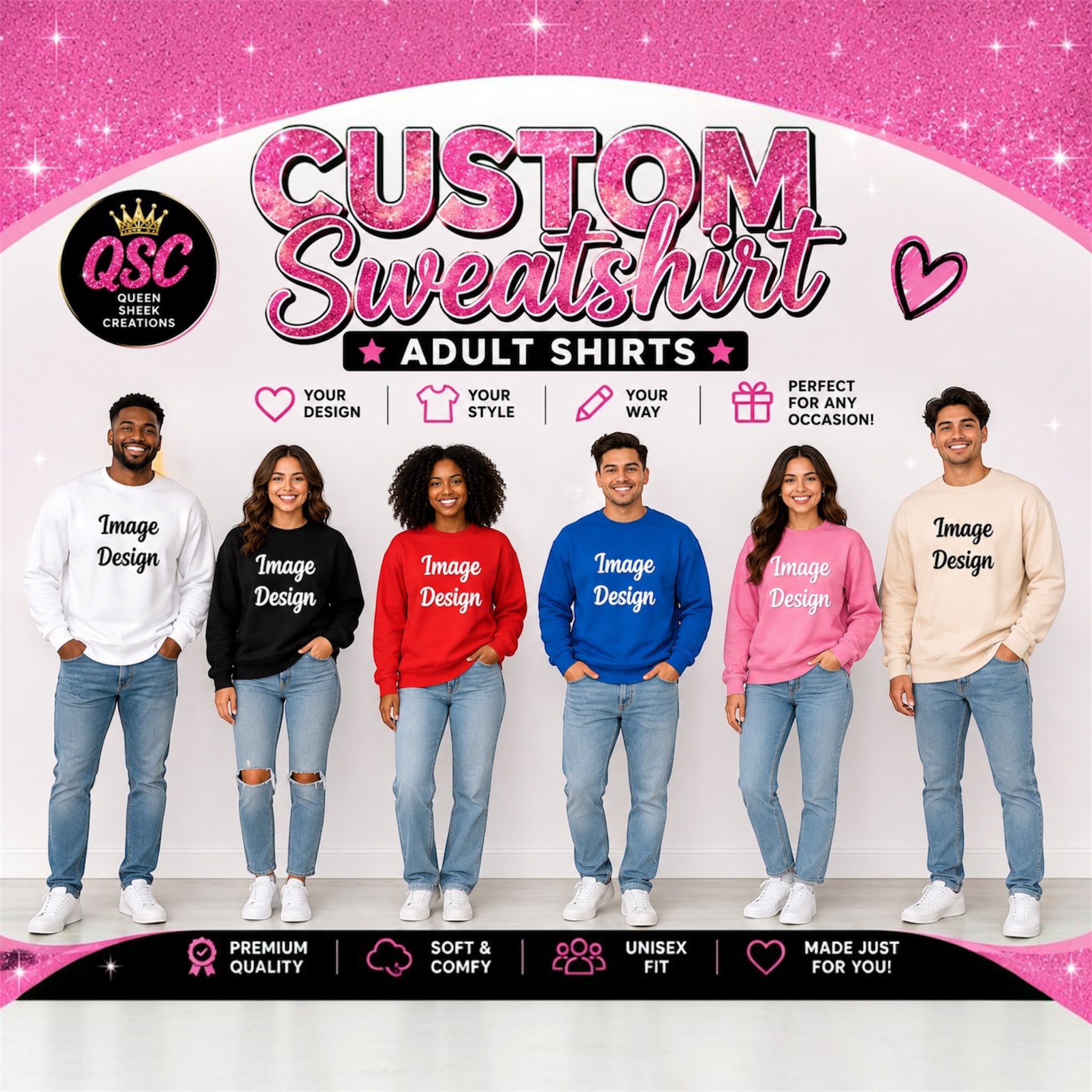 Custom Adult Sweatshirts