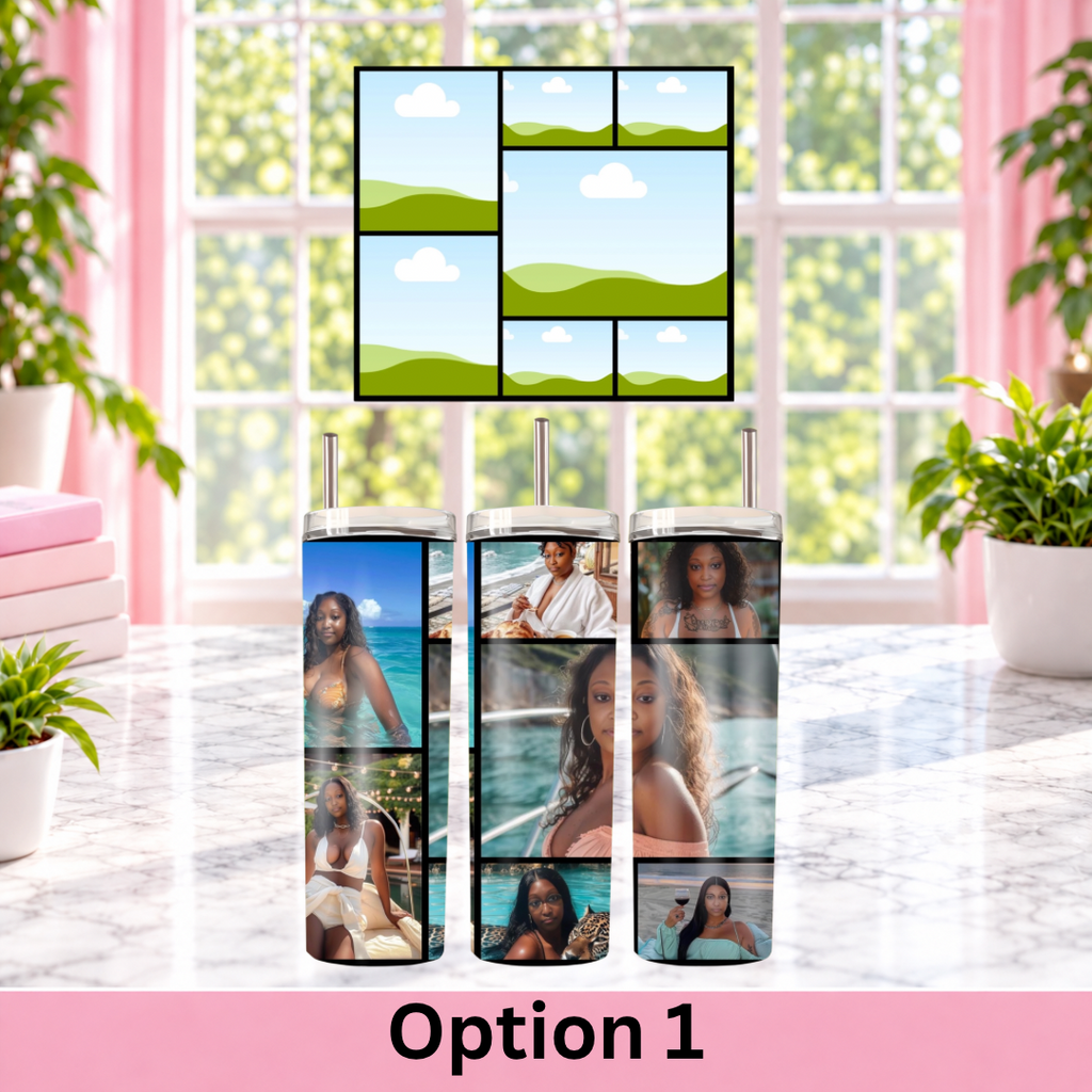 Custom Photo Grid Tumblers