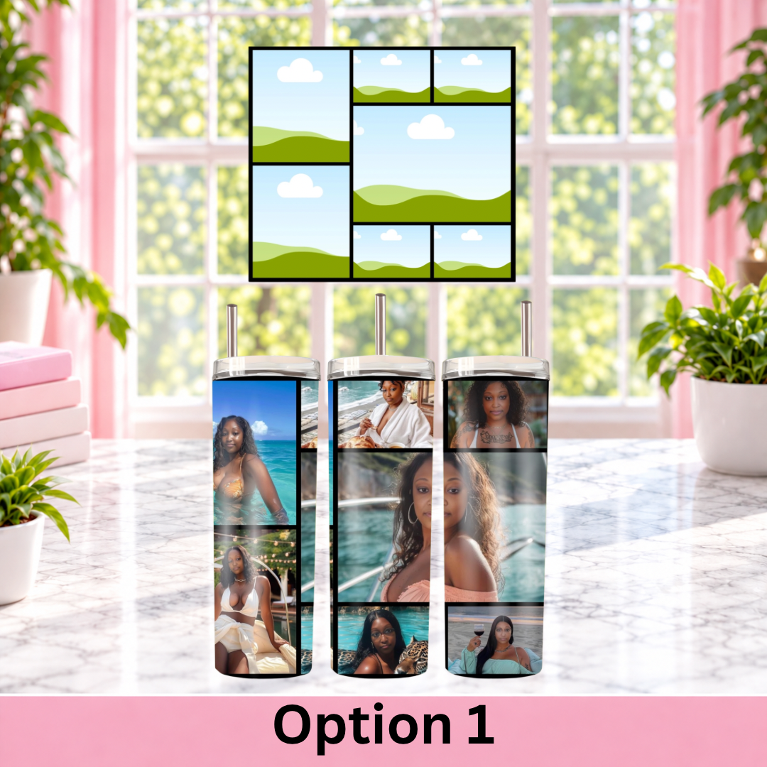 Custom Photo Grid Tumblers