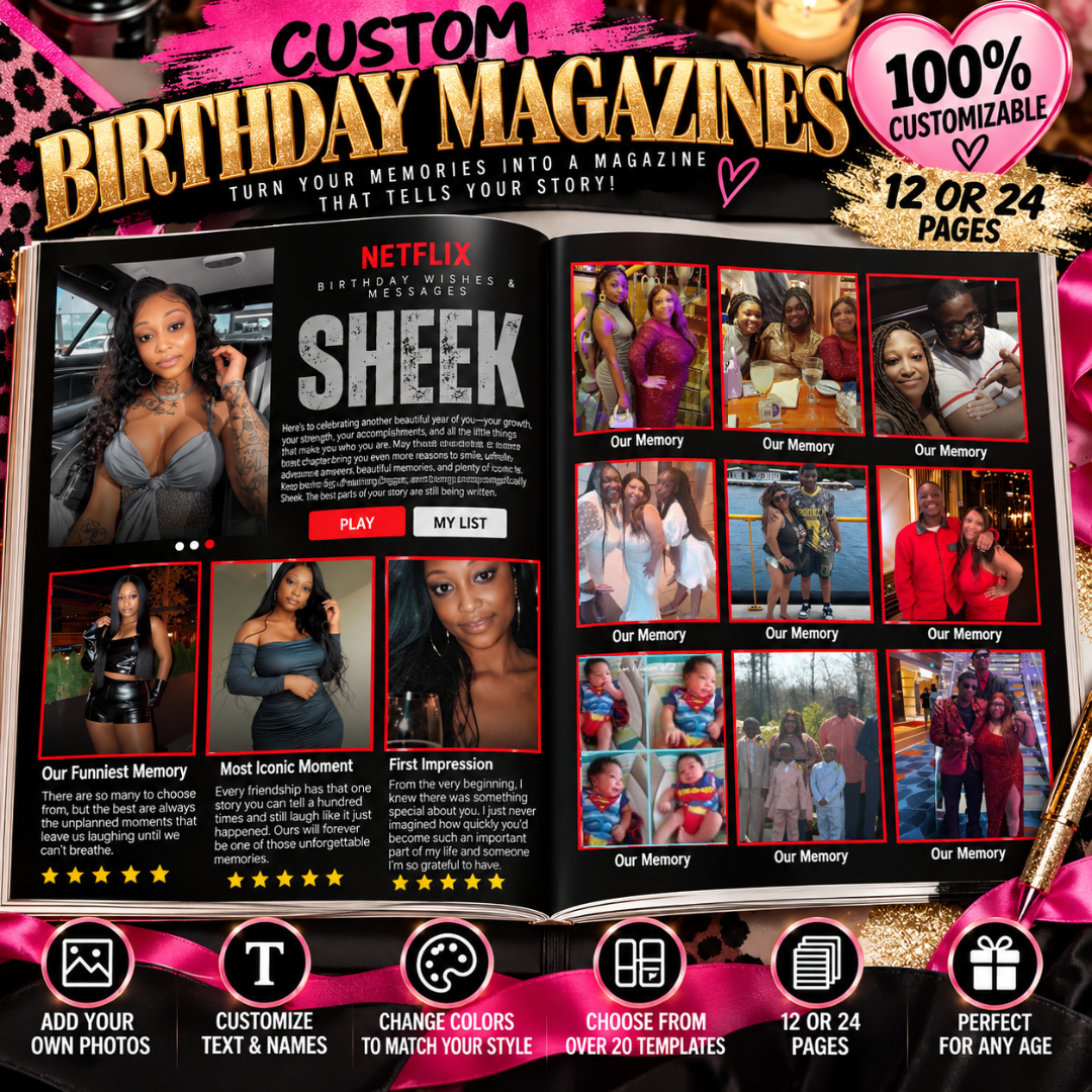Custom Birthday Magazines (Wholesale)