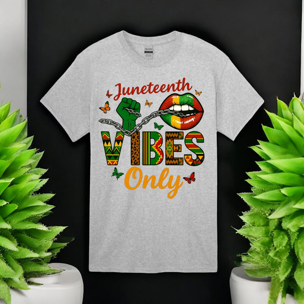 Juneteenth Vibes Only Tshirt