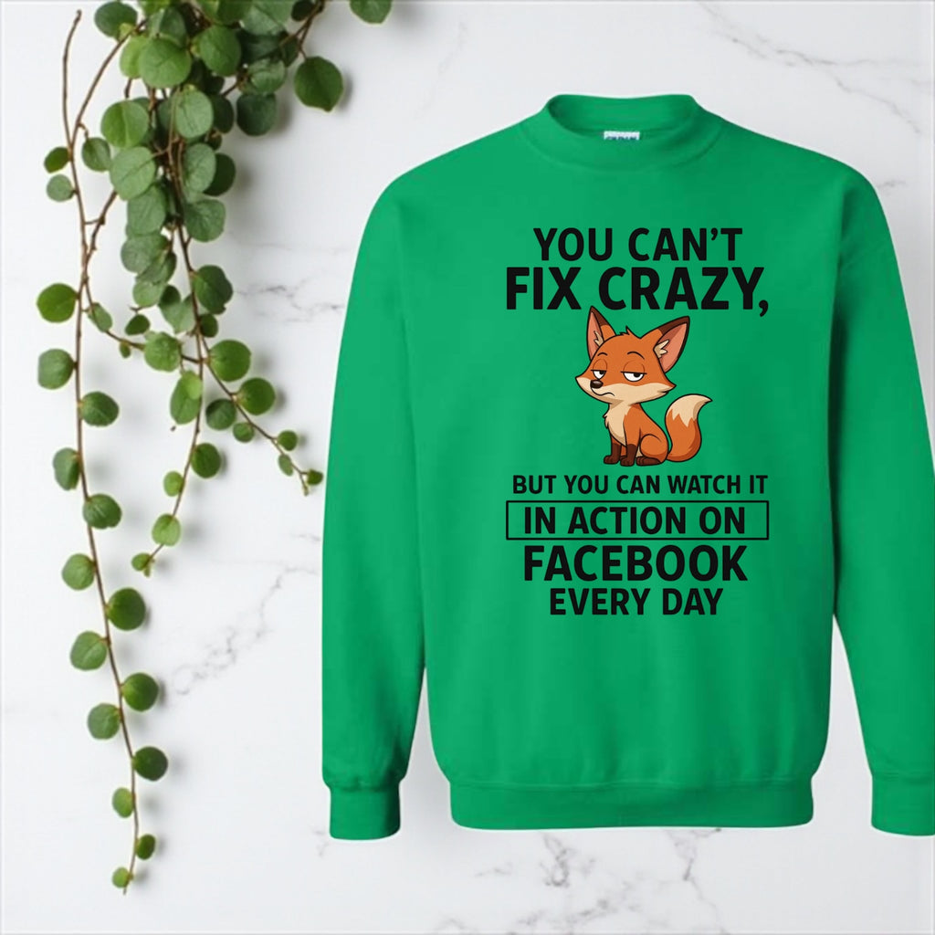 You Can’t Fix Crazy Sweatshirt