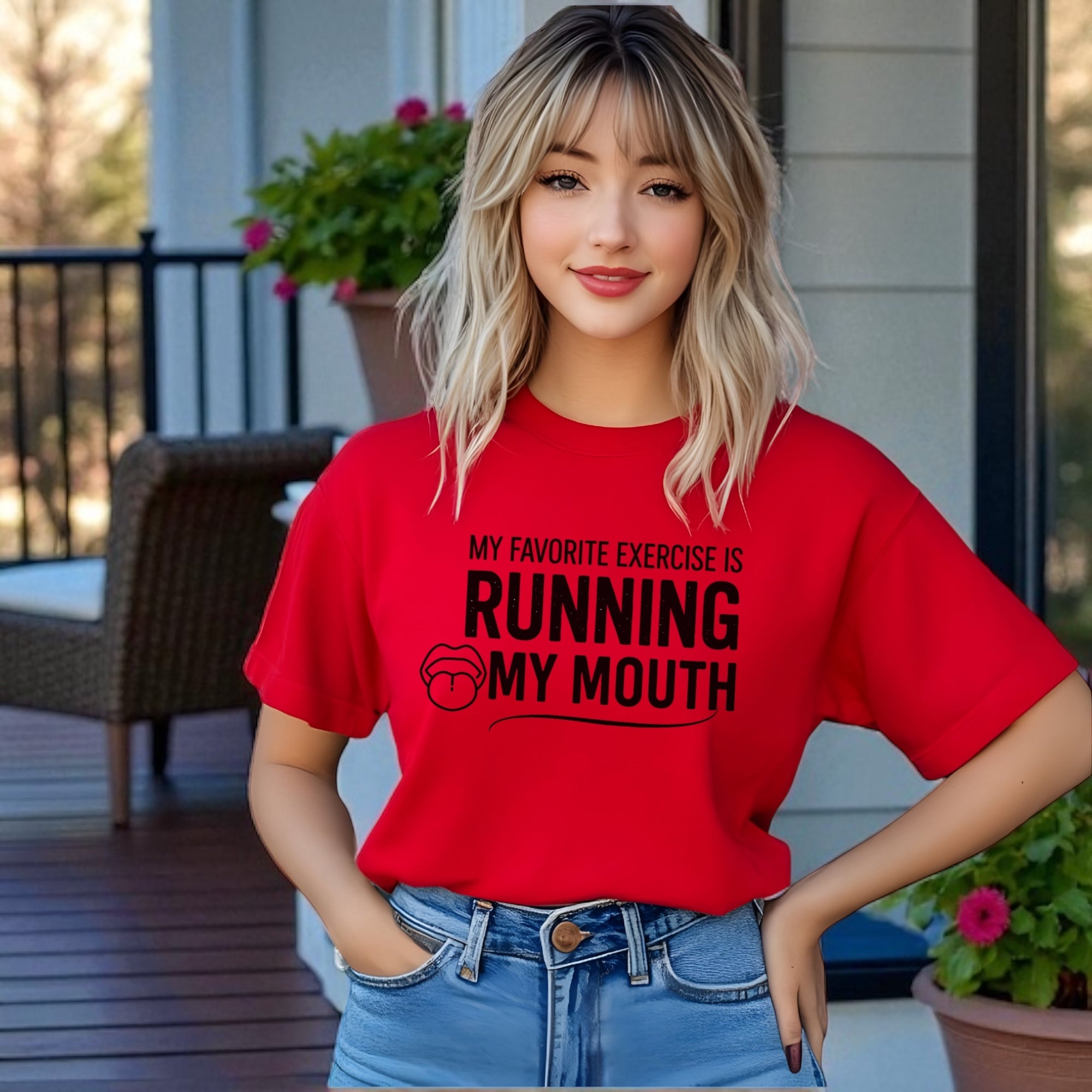 Running My Mouth Adult Tshirts