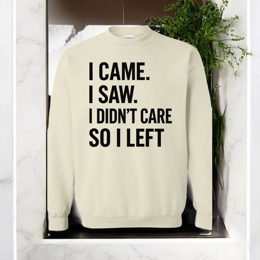 I Didn’t Care Sweatshirt