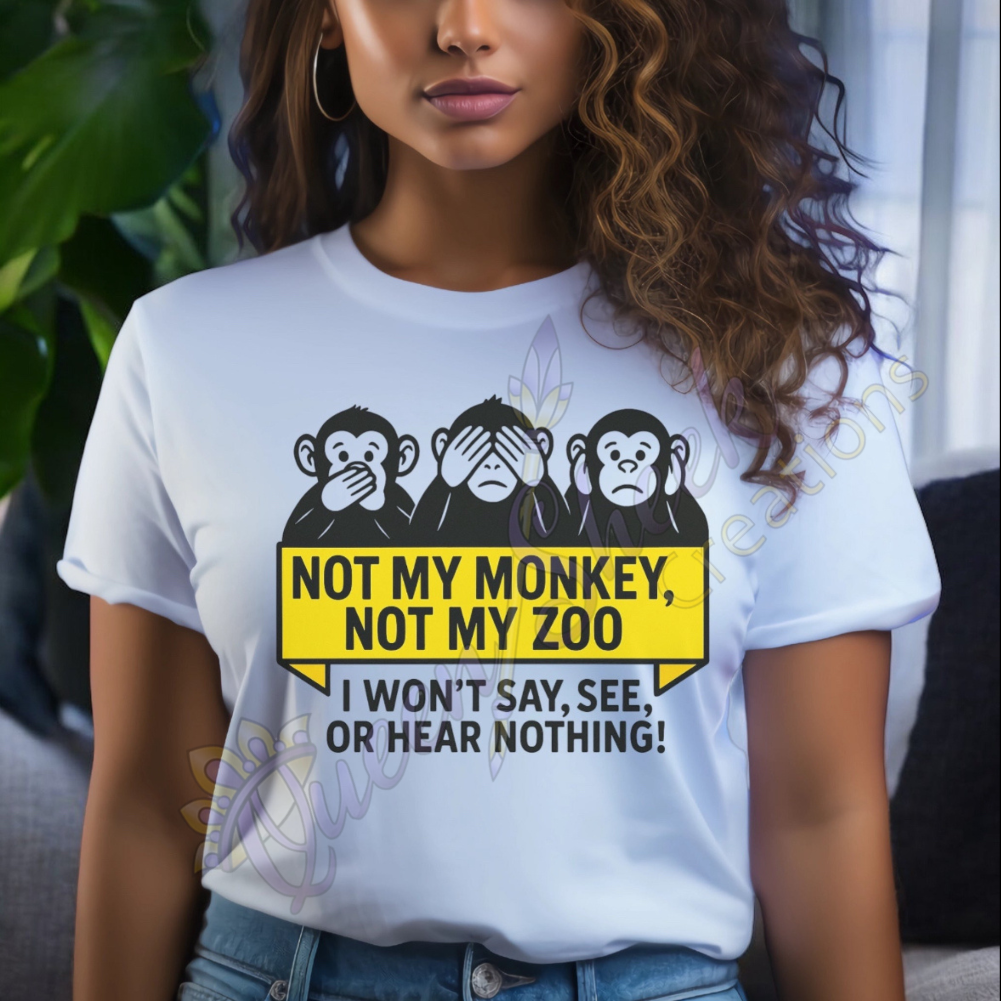 Not My Monkey Not My Zoo Tshirt