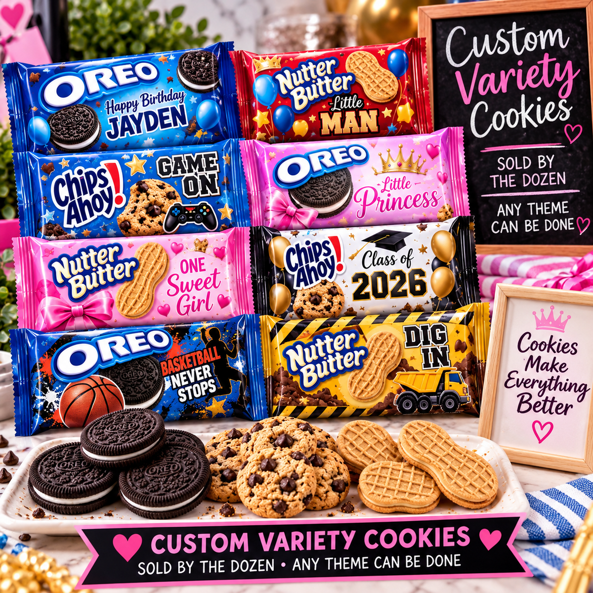 Custom Variety Cookie Packs
(Wholesale)