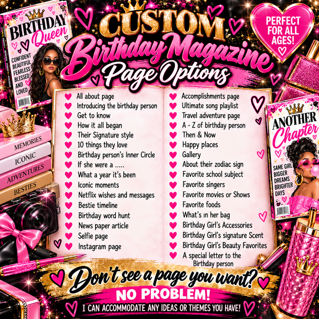 Custom Birthday Magazines (Wholesale)