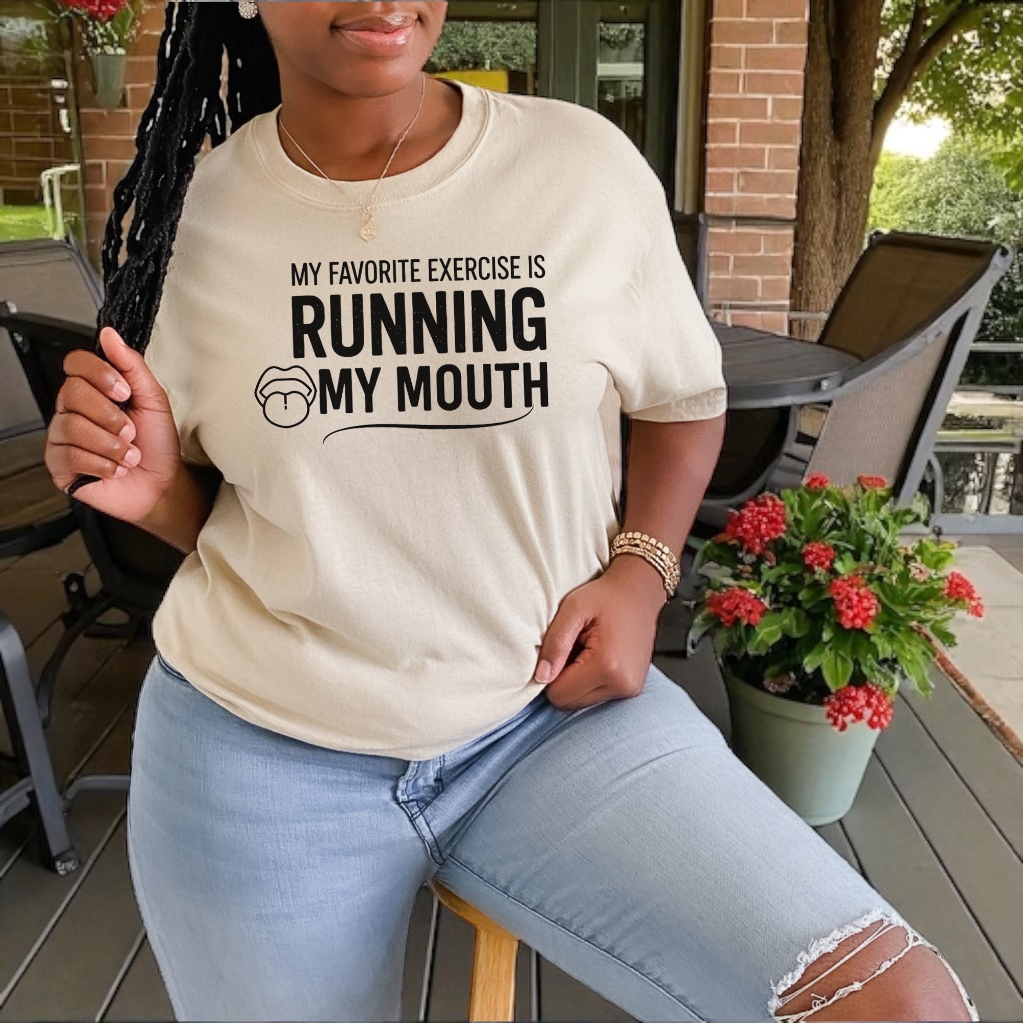 Running My Mouth Adult Tshirts