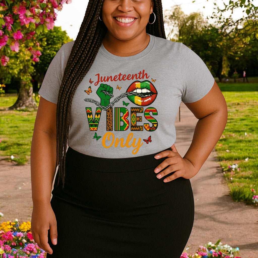 Juneteenth Vibes Only Tshirt
