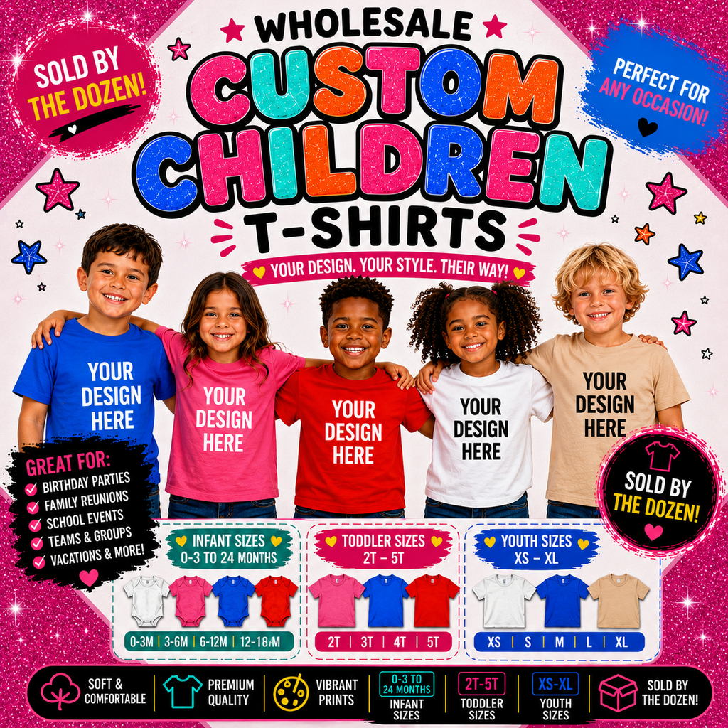 Custom Wholesale Children’s T-Shirts