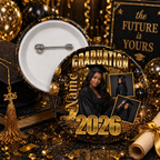 Custom Graduation Photo Buttons Pins