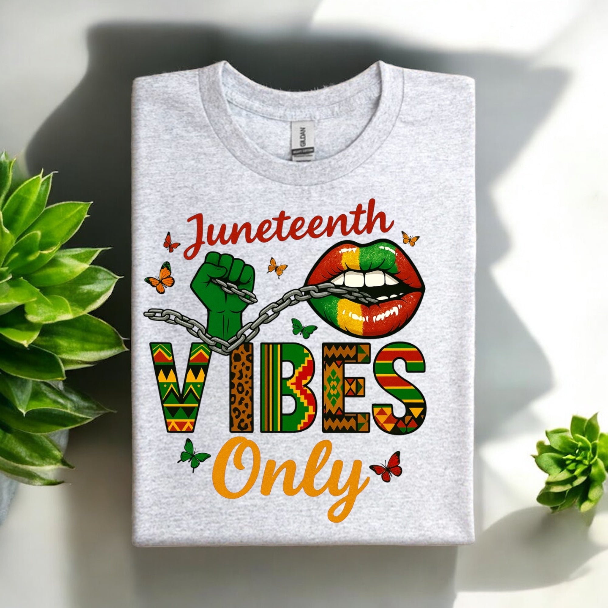 Juneteenth Vibes Only Tshirt
