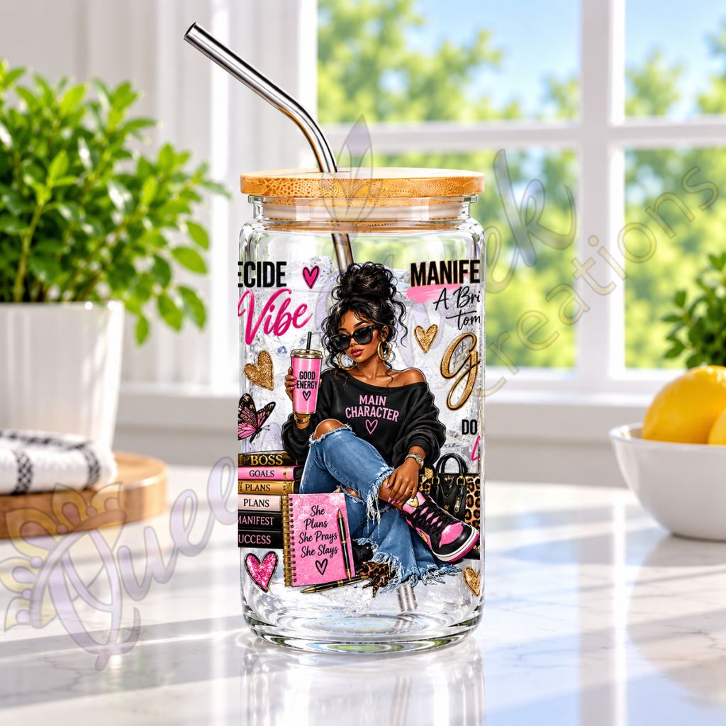 She’s the Vibe Glass Cup