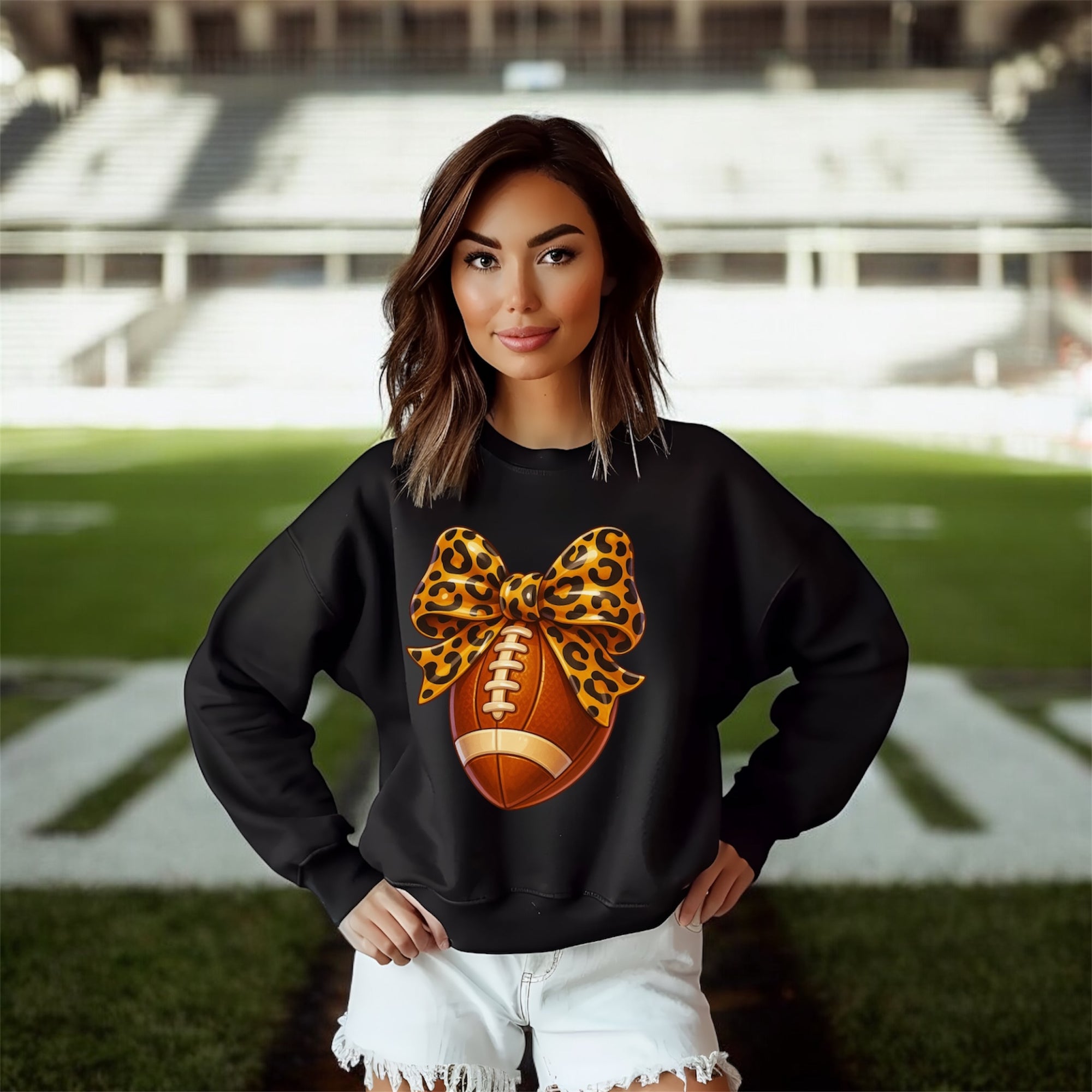 Cheetah Football Sweatshirt
