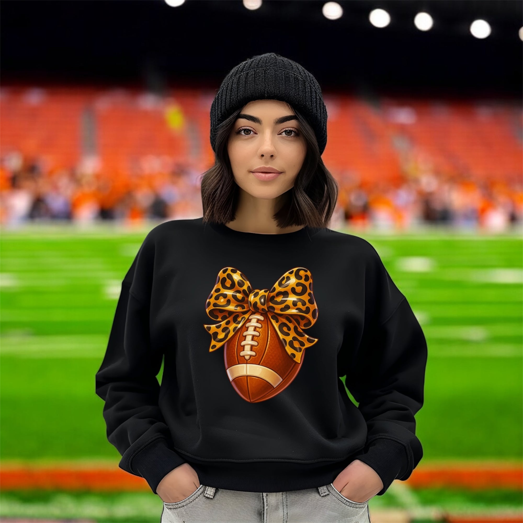 Cheetah Football Sweatshirt