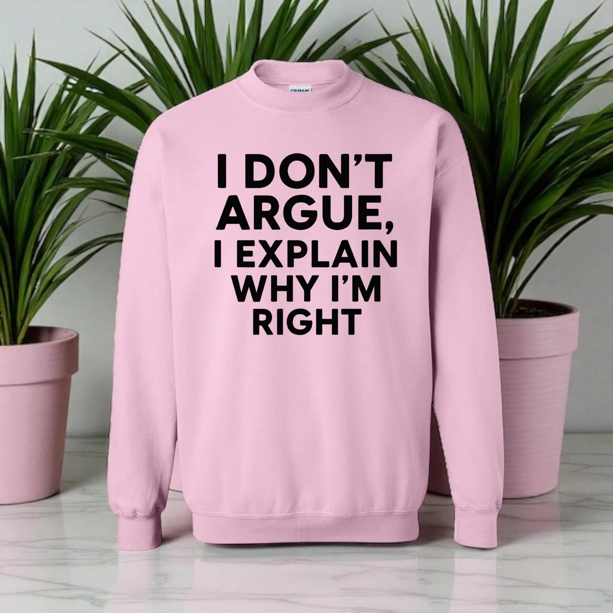 I Don’t Argue, I Explain Adult Sweat Shirts