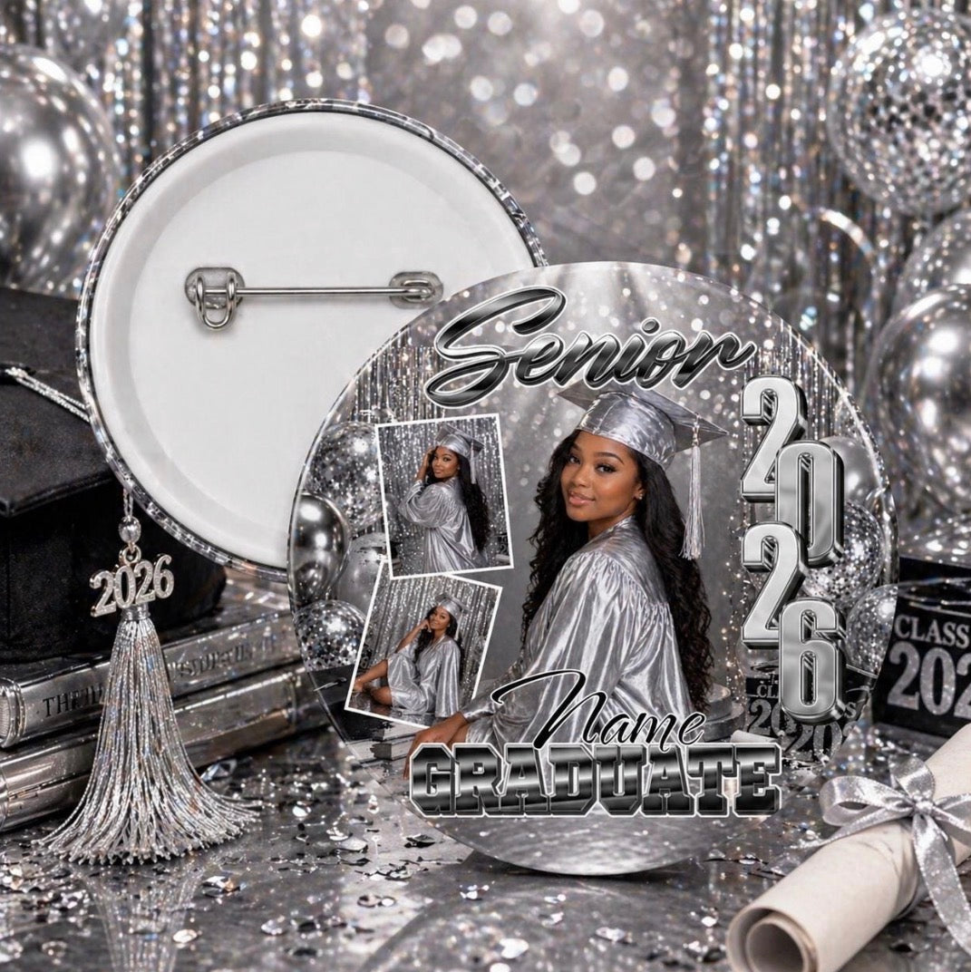 Custom Graduation Photo Buttons (wholesale)