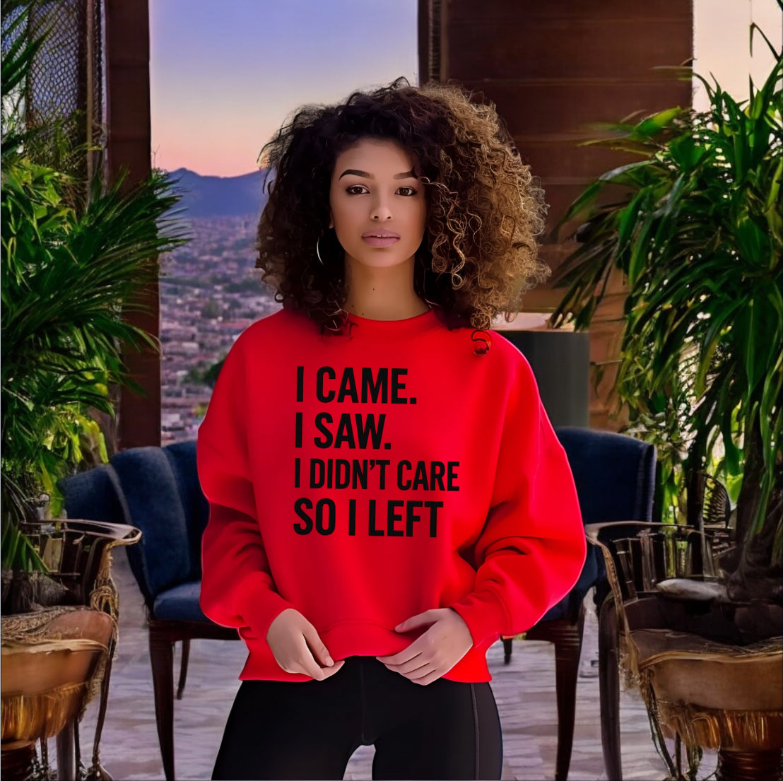 I Didn’t Care Sweatshirt