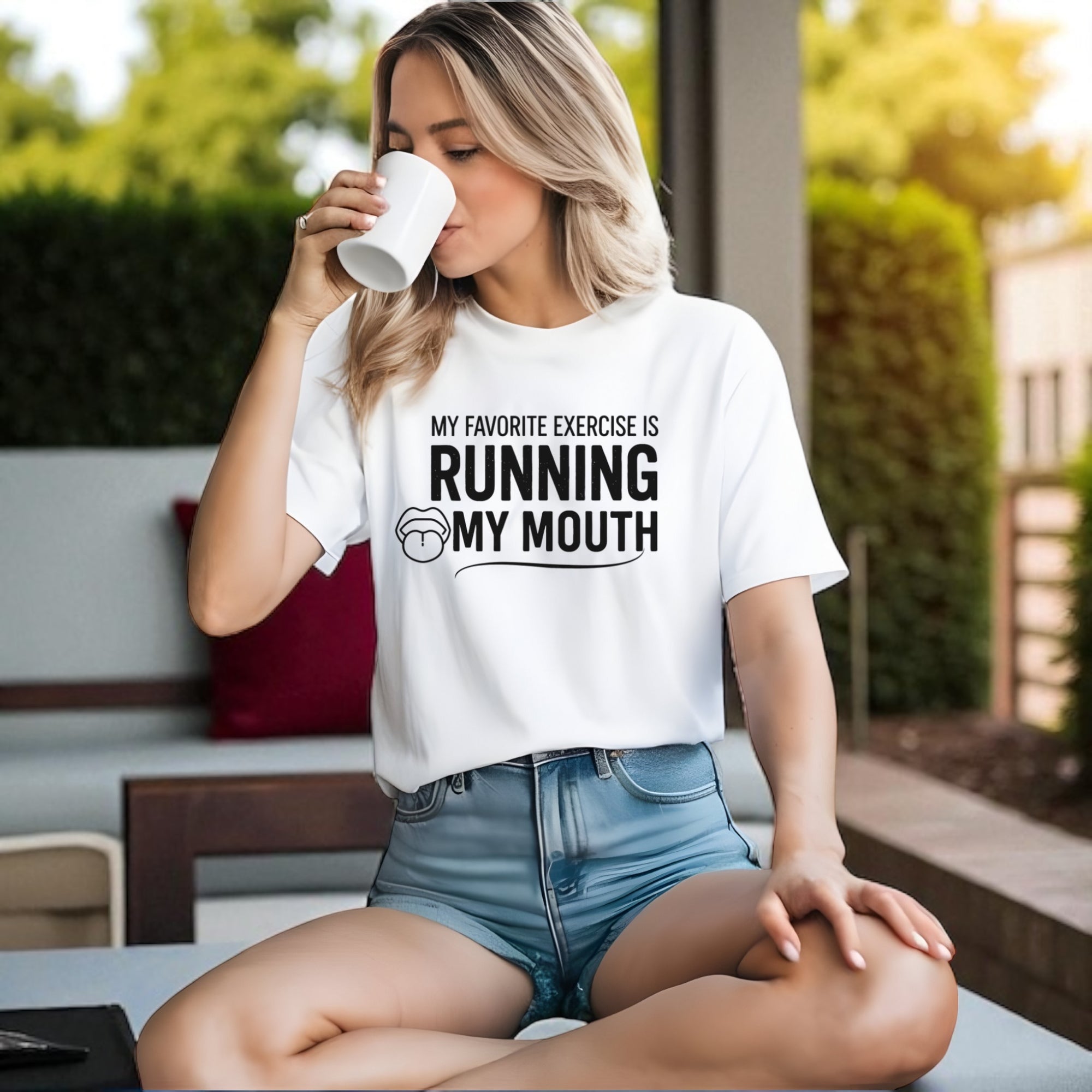 Running My Mouth Adult Tshirts