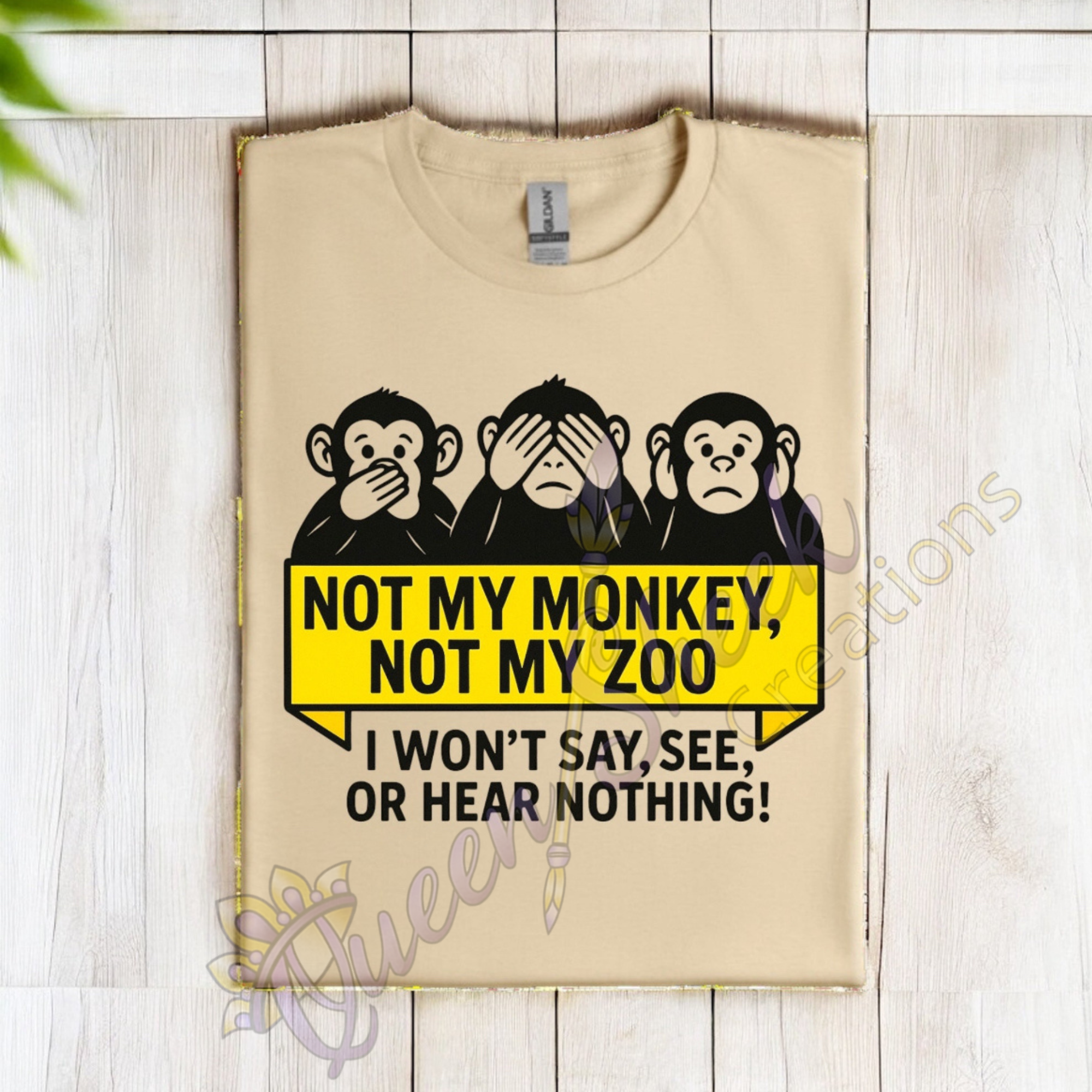 Not My Monkey Not My Zoo Tshirt