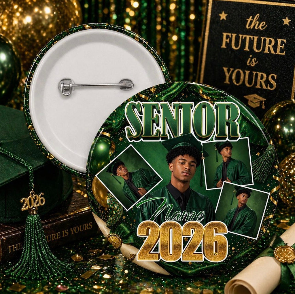 Custom Graduation Photo Buttons (wholesale)