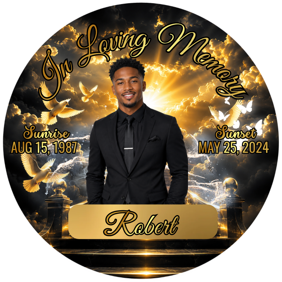 Custom Memorial Photo Buttons (Wholesale)