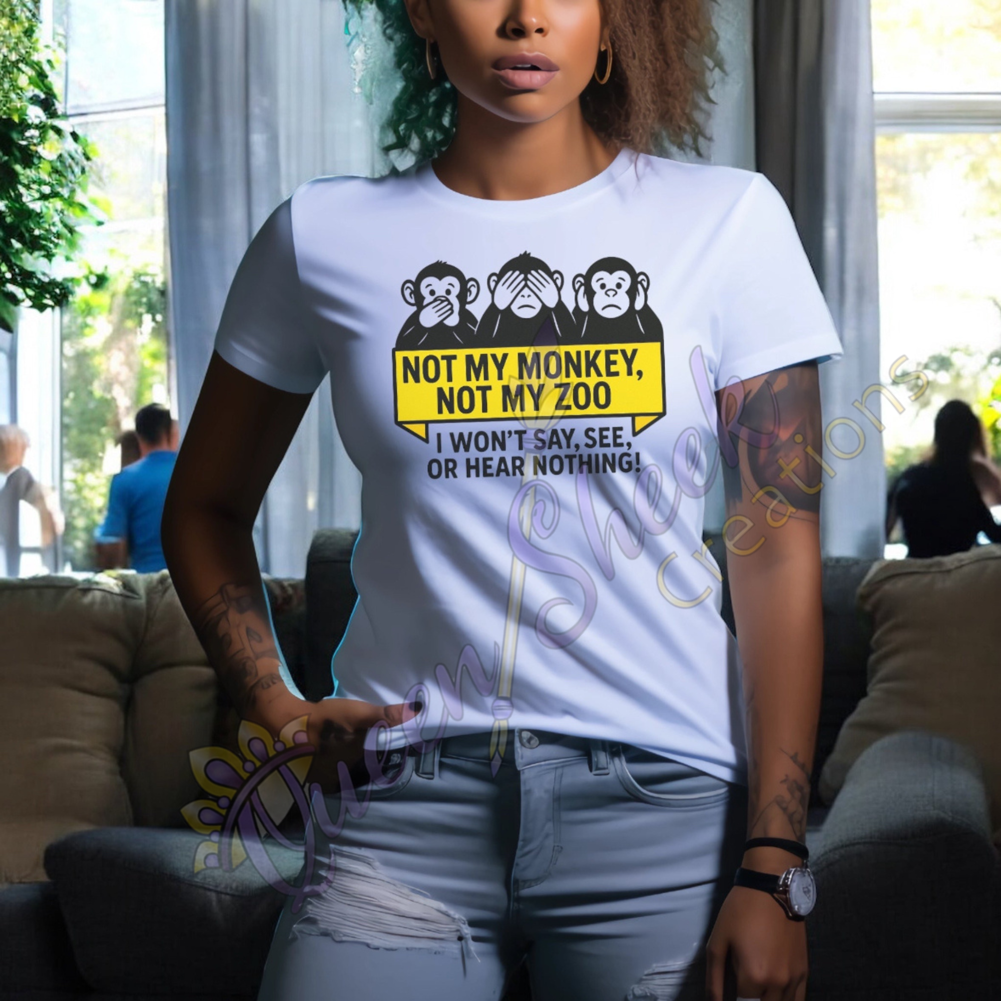 Not My Monkey Not My Zoo Tshirt