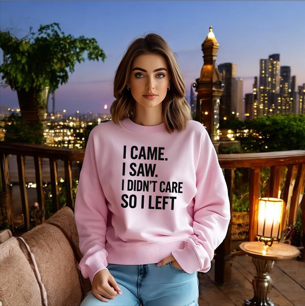 I Didn’t Care Sweatshirt