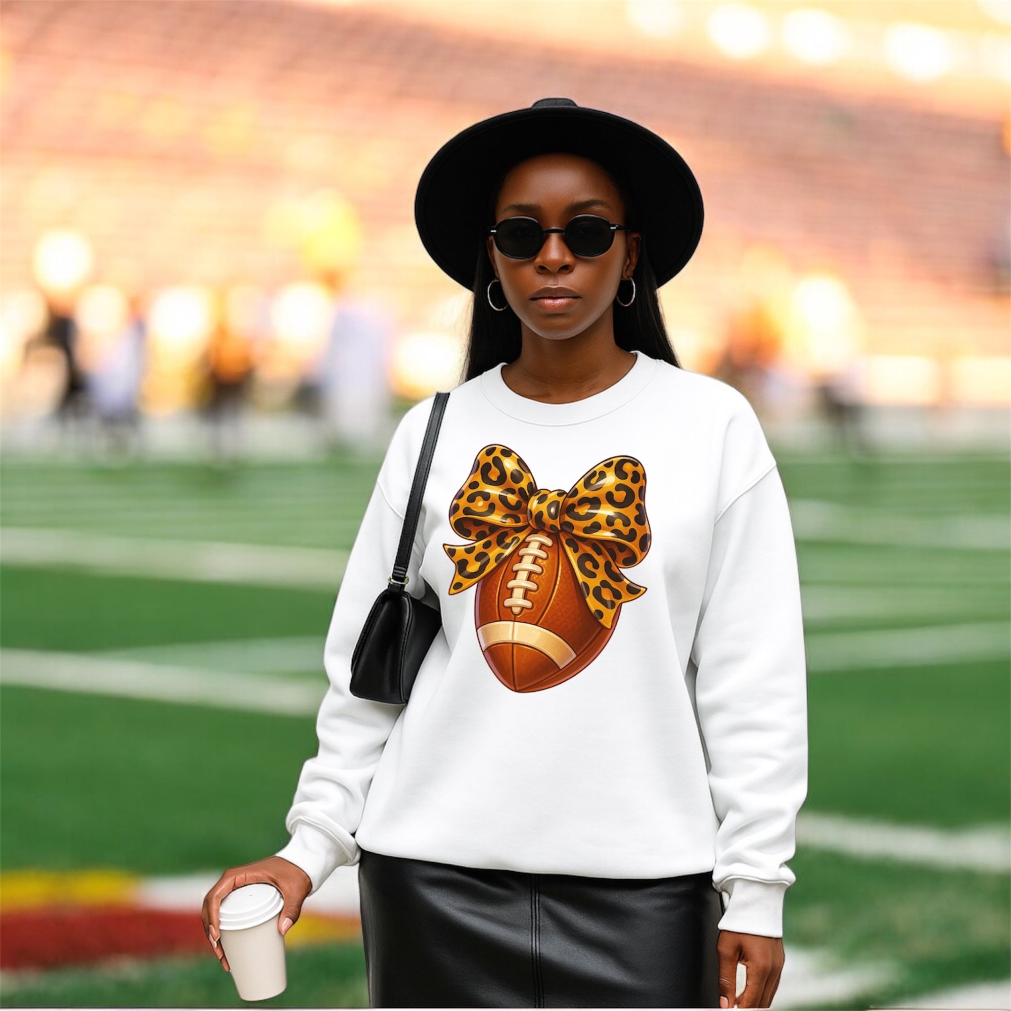 Cheetah Football Sweatshirt