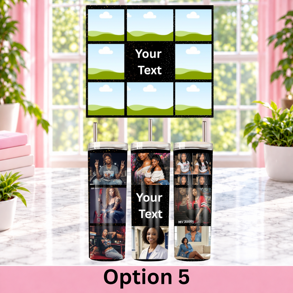 Custom Photo Grid Tumblers