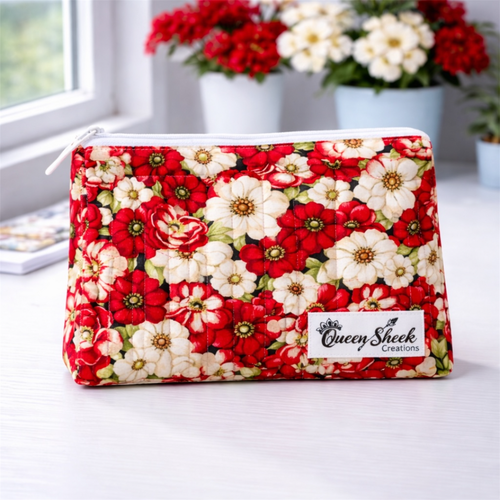 Pretty in Pedals Zipper Pouch