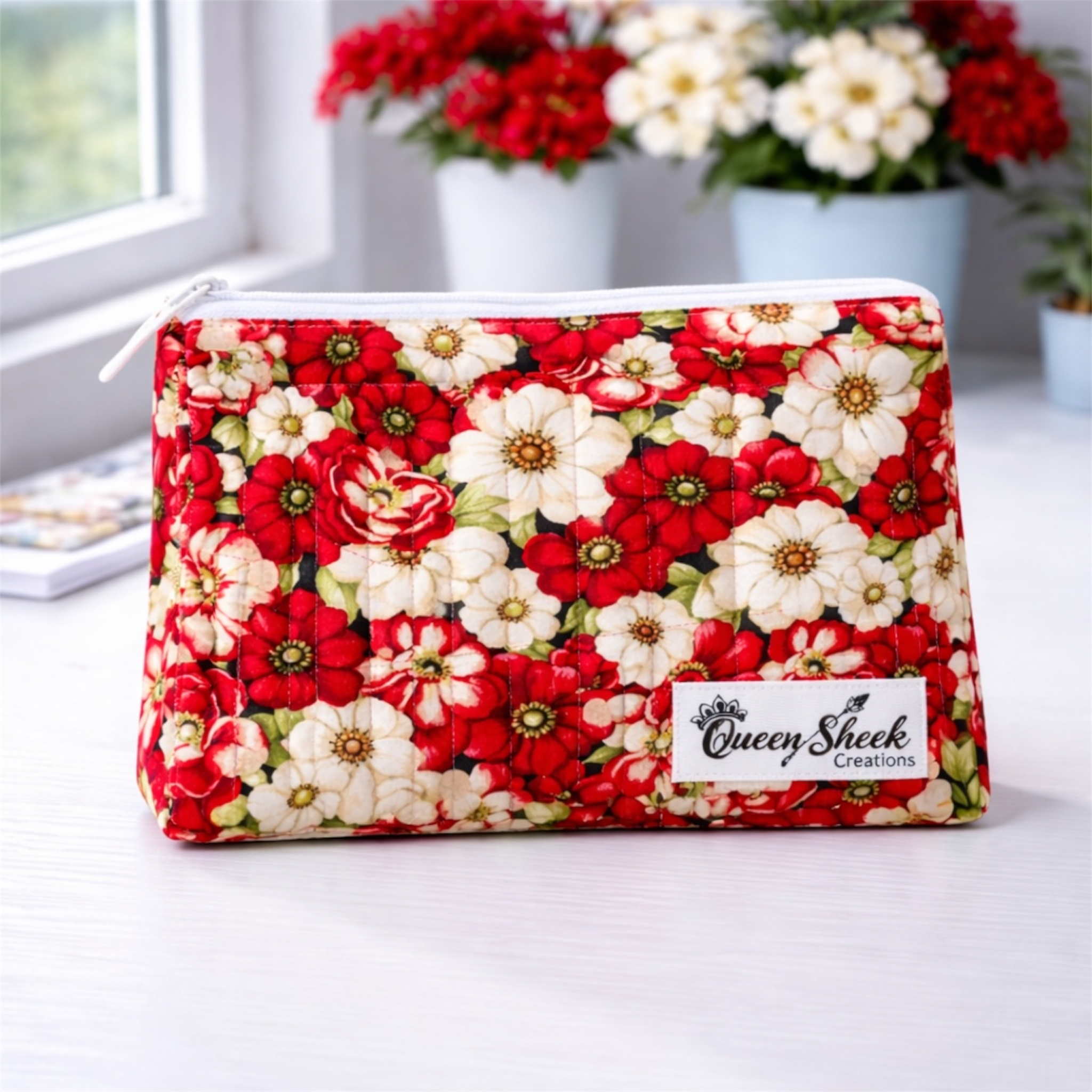 Pretty in Pedals Zipper Pouch