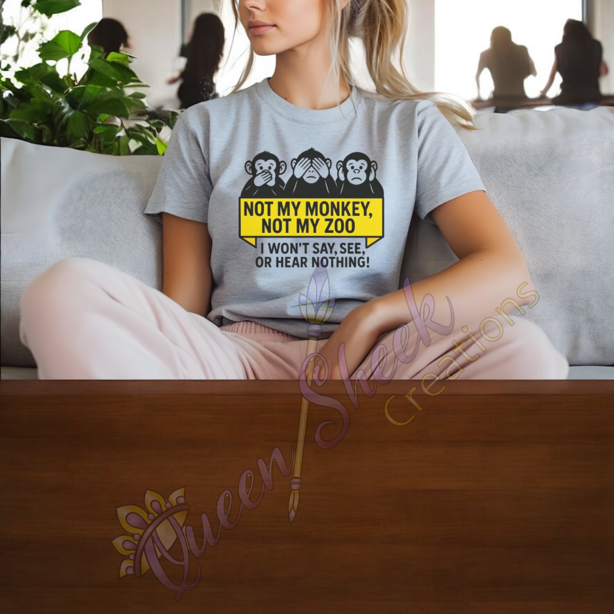 Not My Monkey Not My Zoo Tshirt