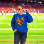 Cheetah Football Sweatshirt