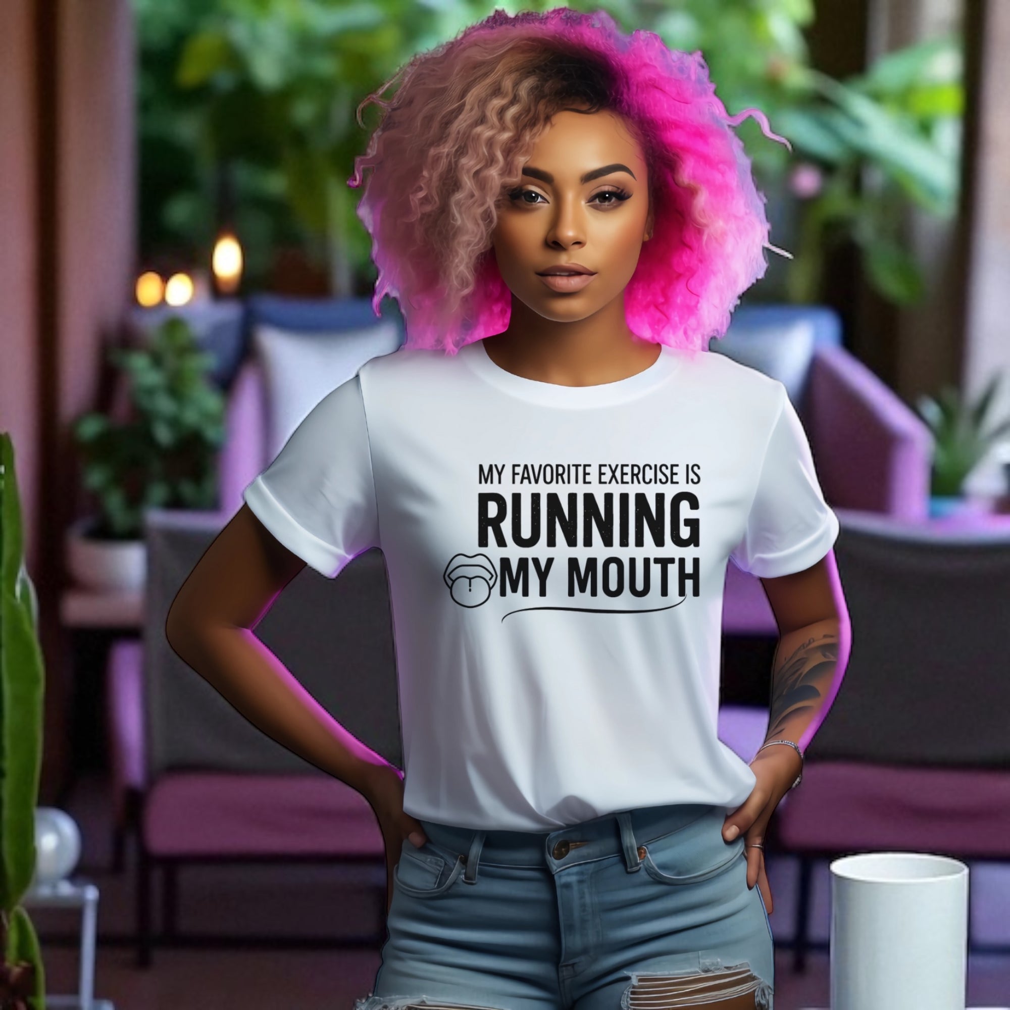 Running My Mouth Adult Tshirts