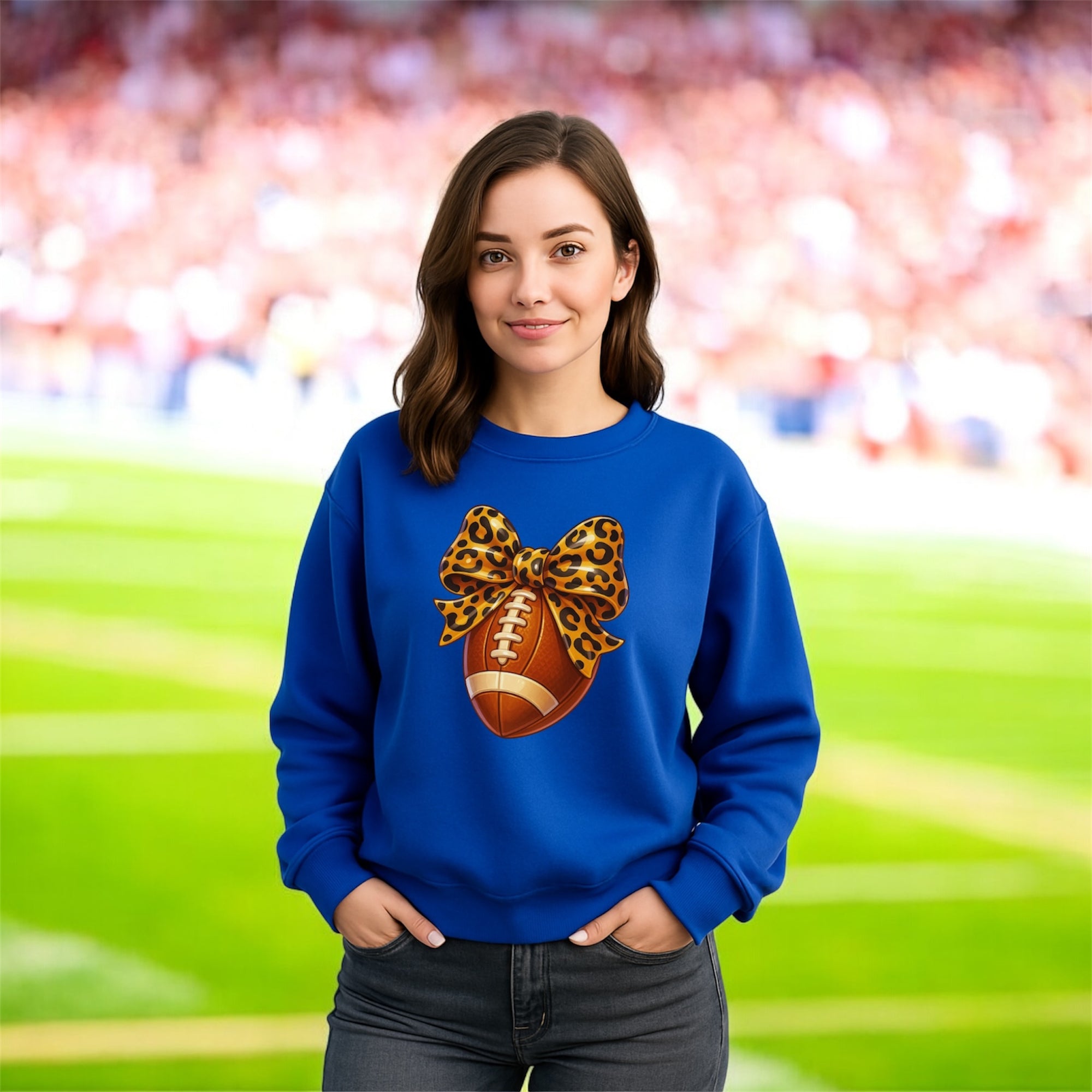 Cheetah Football Sweatshirt