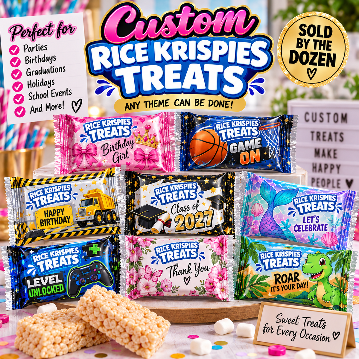 Custom Rice Krispies (Wholesale)