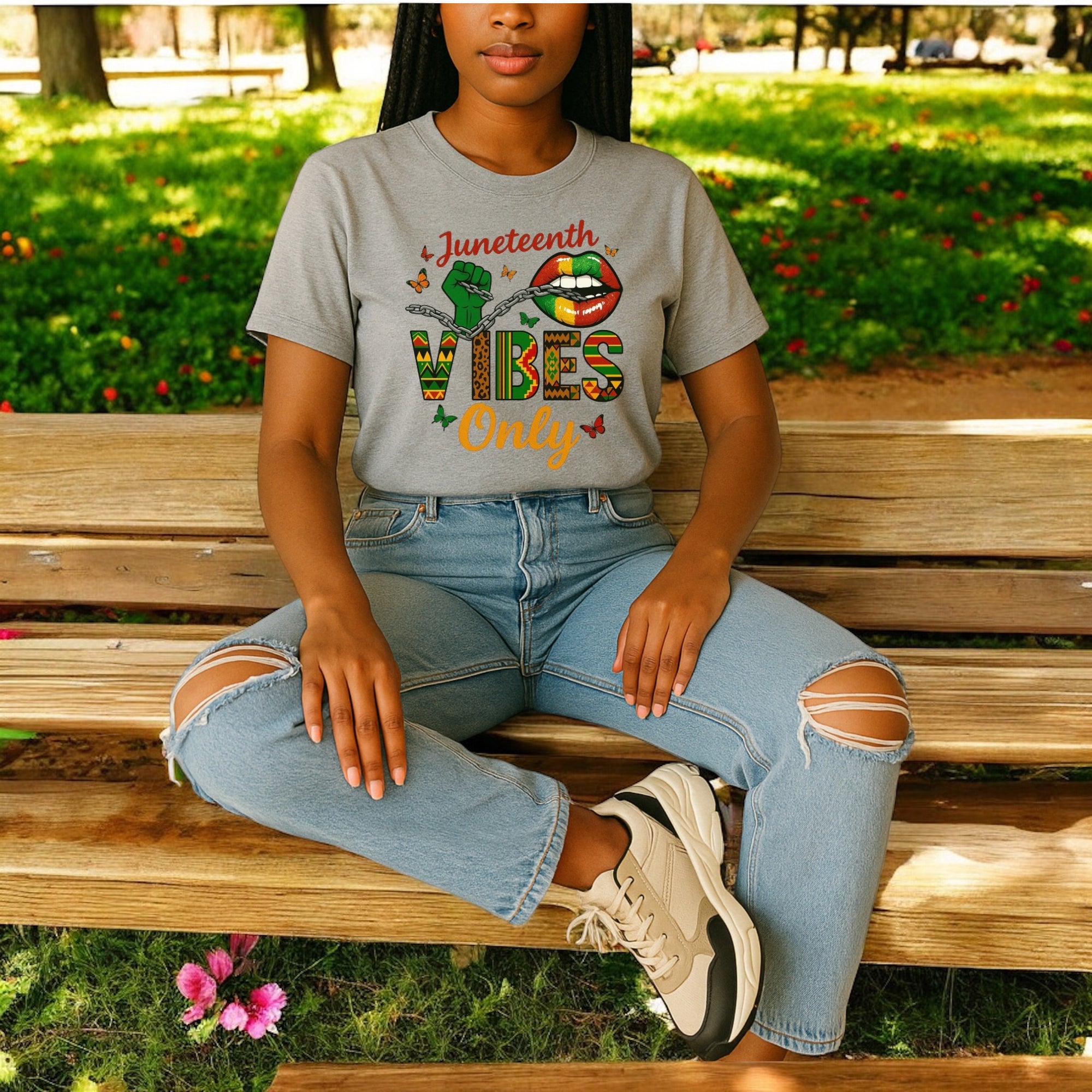 Juneteenth Vibes Only Tshirt