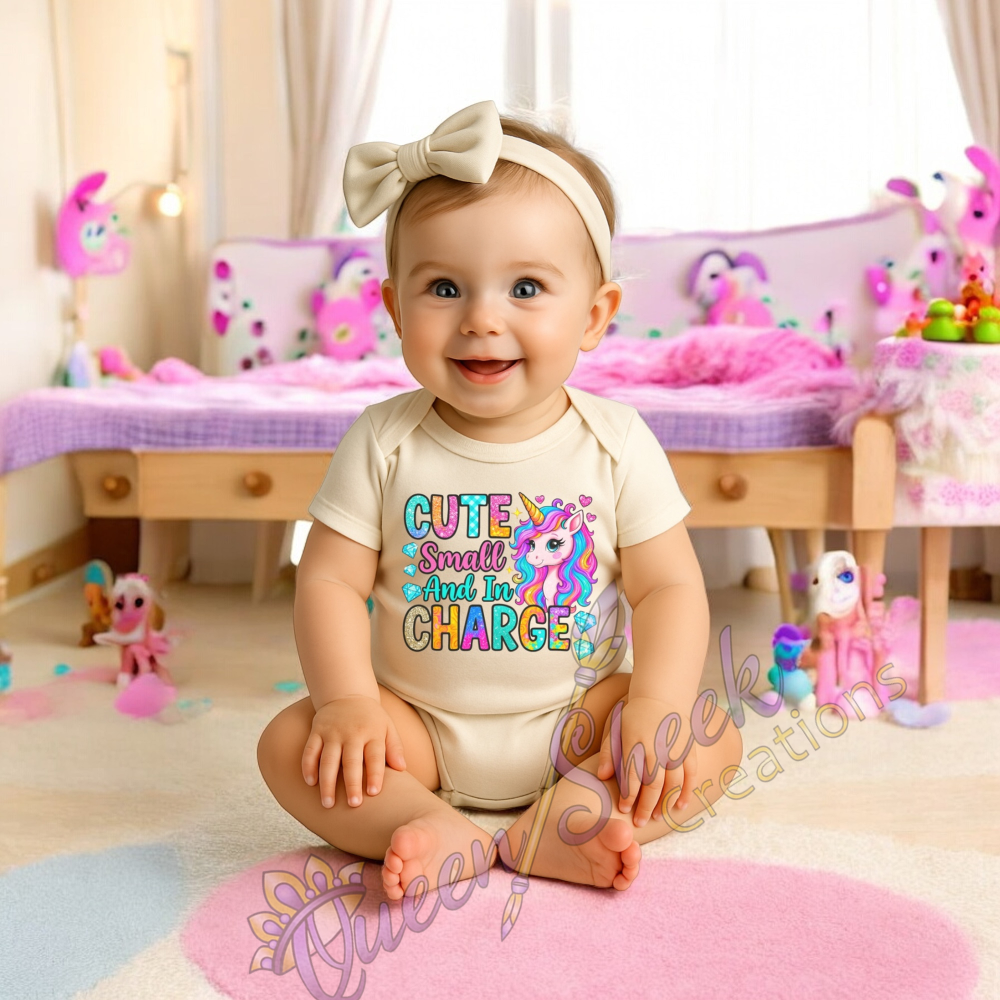 Cute Small And In Charge Onsies