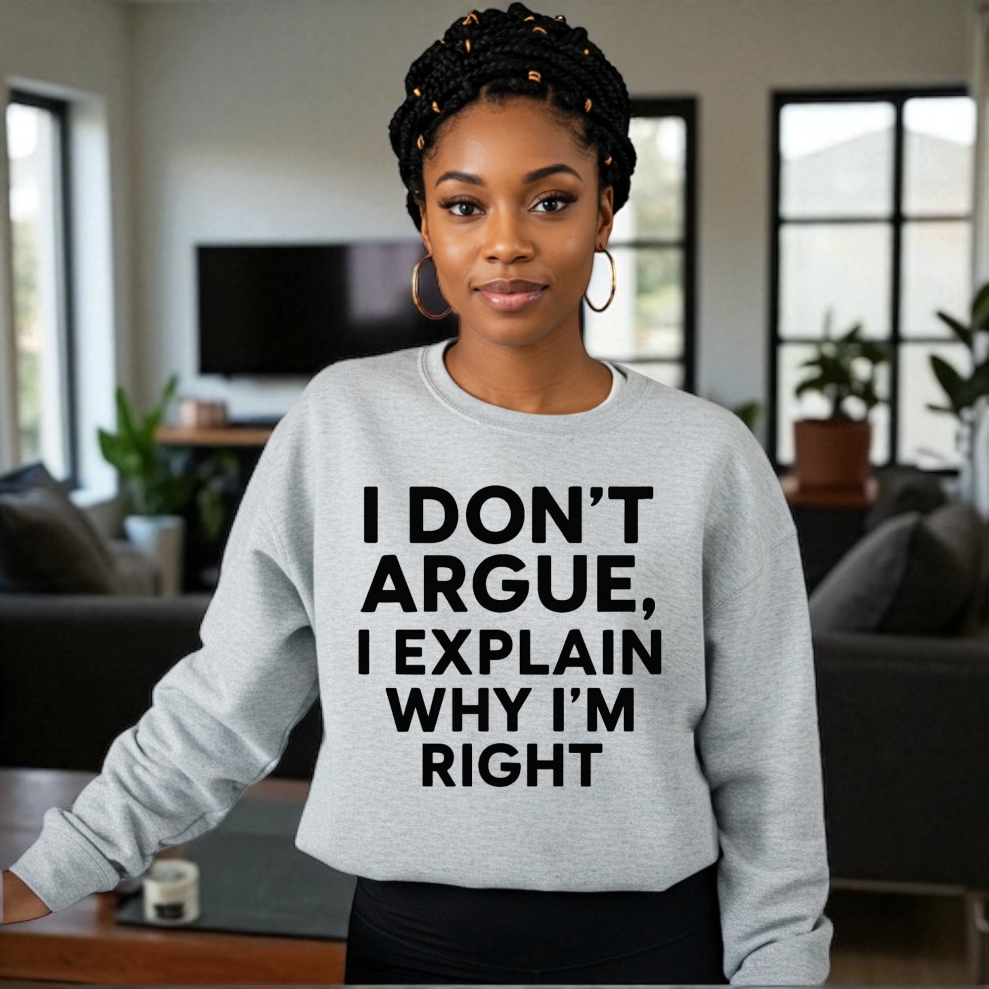 I Don’t Argue, I Explain Adult Sweat Shirts