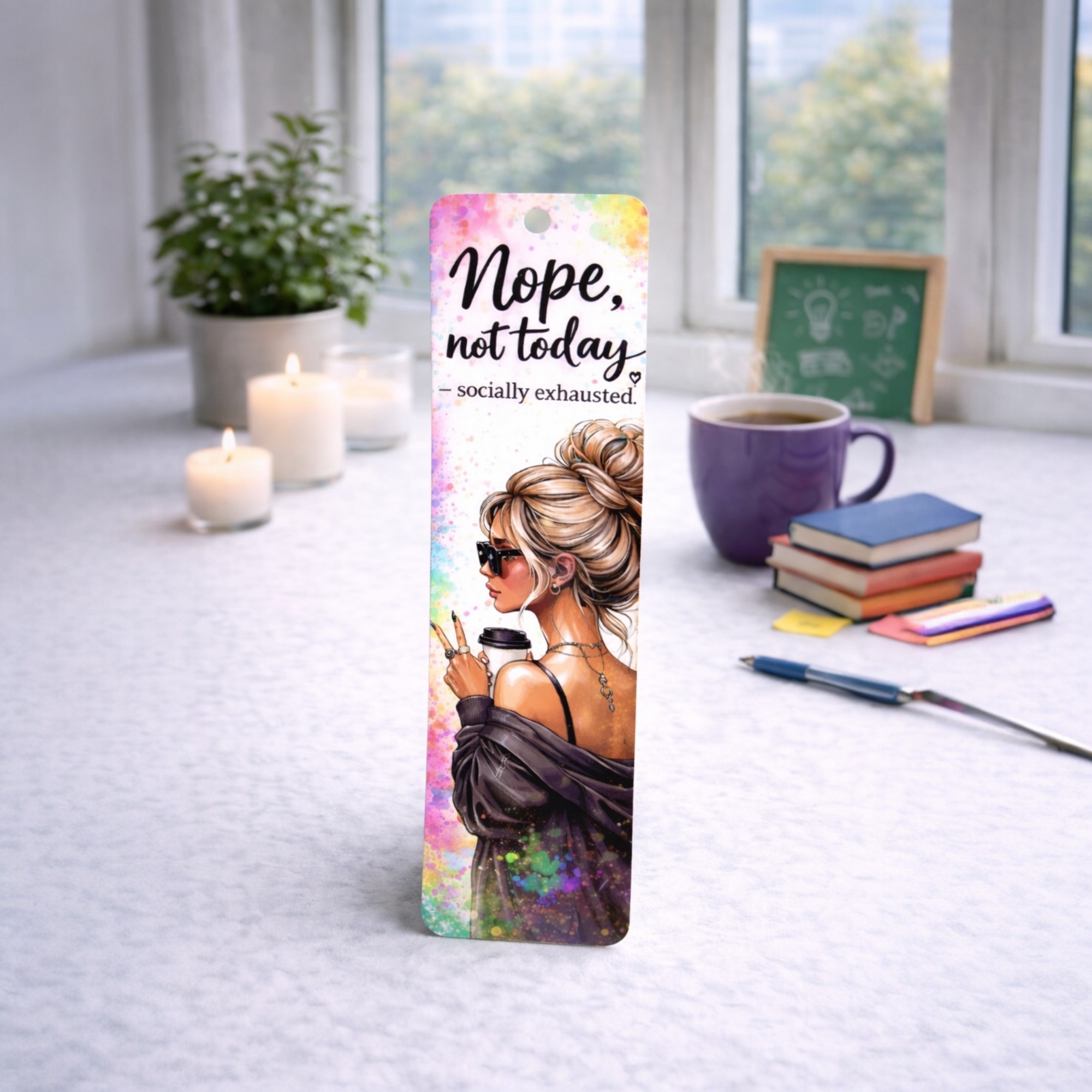 Nope, Not Today Bookmark